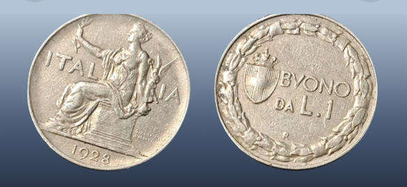 ITALY - 1928 1 LIRE