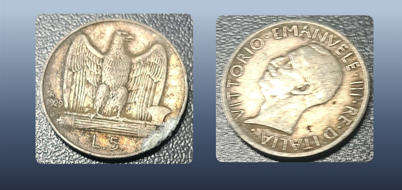 ITALY - 1929 5 LIRE
