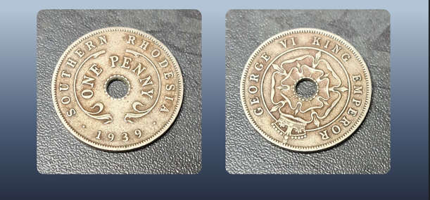 SOUTHERN RHODESIA 1 PENNY - 1939
