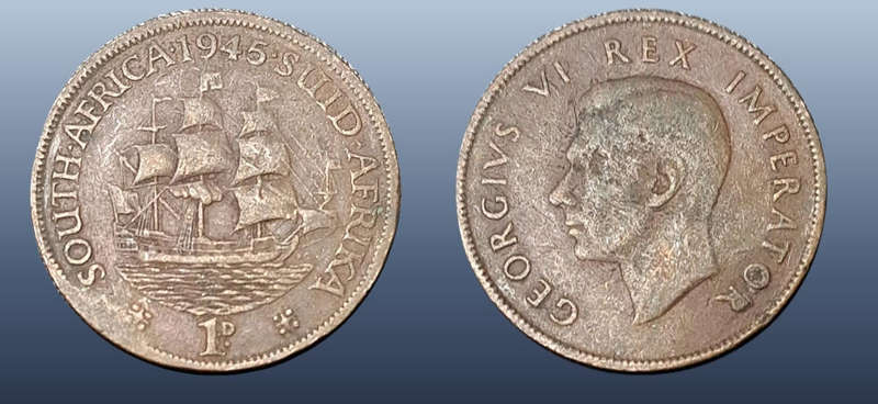 SOUTH AFRICA 1945 1d