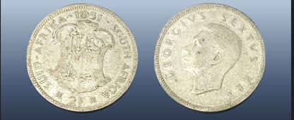 SOUTH AFRICA 2 SHILLINGS - 1951
