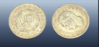 SOUTH AFRICA 6 PENCE - 1952