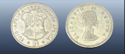SOUTH AFRICA 2 SHILLINGS - 1953