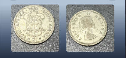 SOUTH AFRICA 2 SHILLINGS - 1957