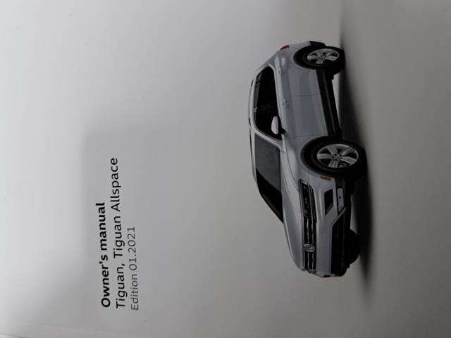 VOLKSWAGEN TIGUAN OWNERS MANUAL - PRINTED 2021