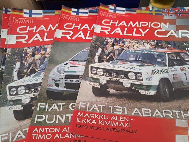 RALLY MAGAZINES MAGAZINES - CHAMPION RALLY CARS