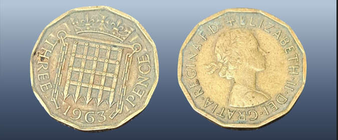 UNITED KINGDOM - 3 PENCE 1963