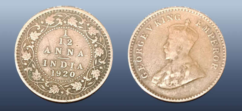 INDIA - HALF ANNA 1920