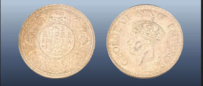 INDIA - BRITISH 1 RUPEE  1940