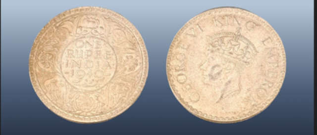 INDIA - BRITISH 1 RUPEE 1940