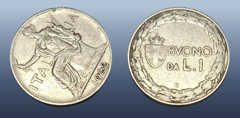 ITALY - 1922 1 LIRE