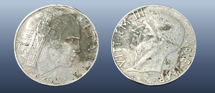ITALY - 1939 20 CENTESIMI