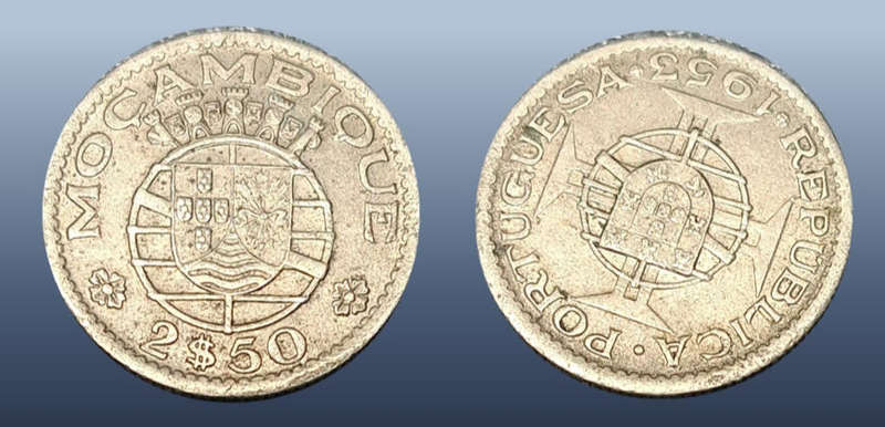 MOZAMBIQUE 2 $ 50 1953
