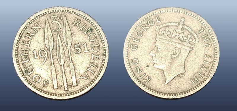 SOUTHERN RHODESIA 3d 1951