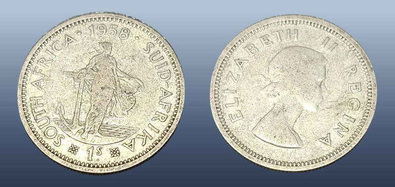 SOUTH AFRICA 1958 - 1 SHILLING