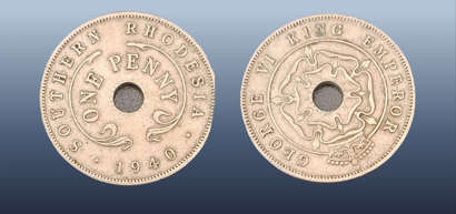 SOUTHERN RHODESIA 1 PENNY 1940