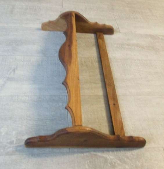 Large, solid quality wood wall mounted shelf - Imbuia?