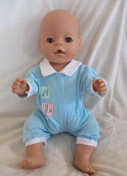 A vintage Zapf Creation, Germany anatomically correct Baby Born boy doll