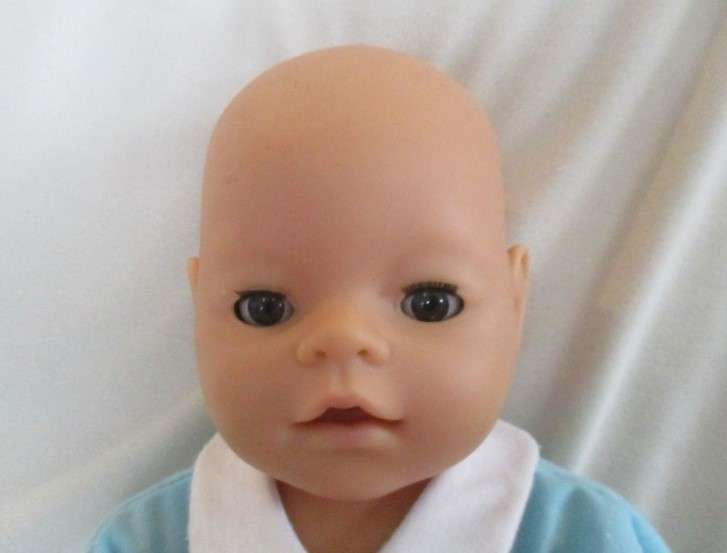 A vintage Zapf Creation, Germany anatomically correct Baby Born boy doll