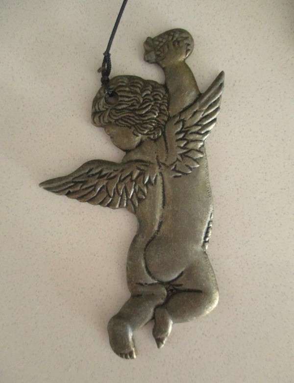 Brass cherub wind chimes with lovely tinkling sound
