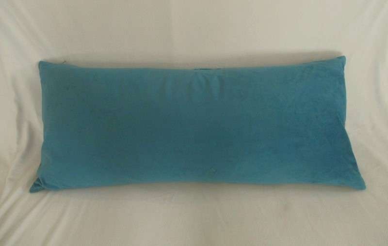 Elegant large Designers Guild textured velvet cushion with duck feather inner (original price R1599)