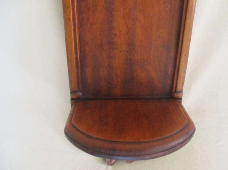 Stunning vintage/antique tall, beautifully carved solid wood wall sconce shelf