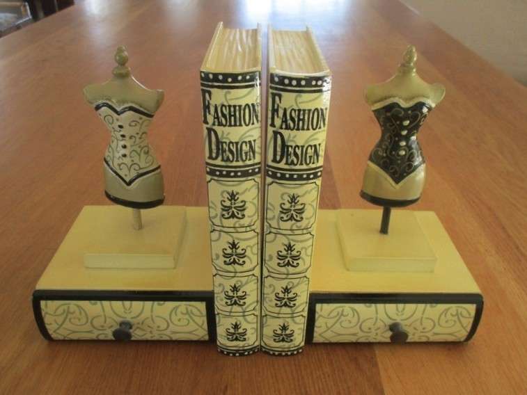 Rather unique pair of jewellery stands cum bookends