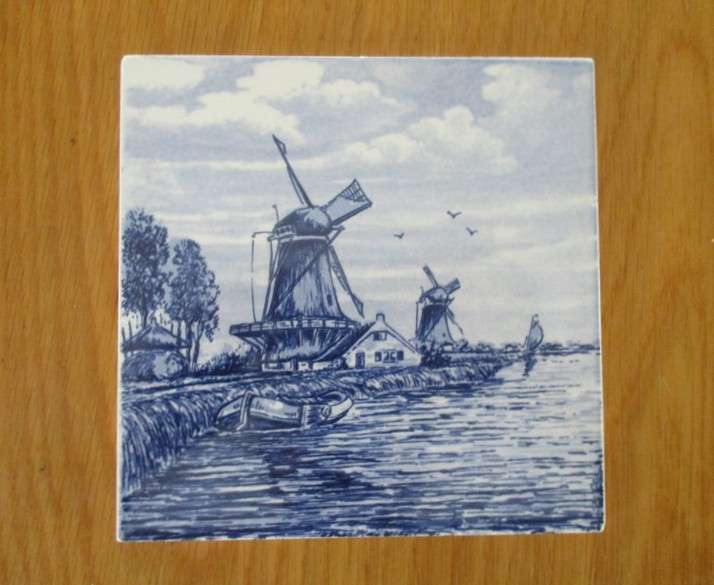 Vintage Dutch tile