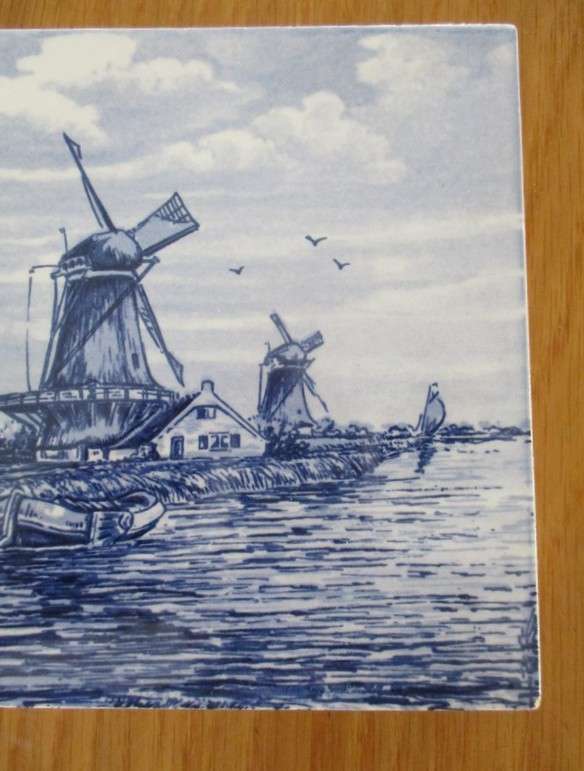 Vintage Dutch tile