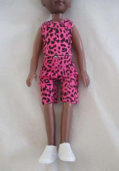 A cute 40cm tall black doll