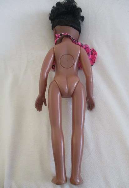 A cute 40cm tall black doll