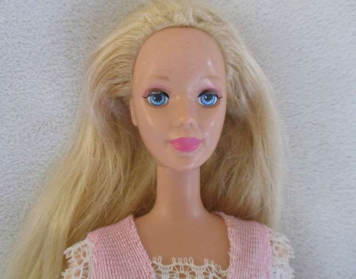 Two pretty reconstructed Mattel Barbie dolls - Magic of the Rainbow Glee and Sleeping Beauty
