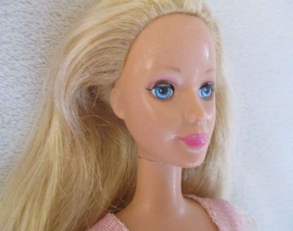 Two pretty reconstructed Mattel Barbie dolls - Magic of the Rainbow Glee and Sleeping Beauty