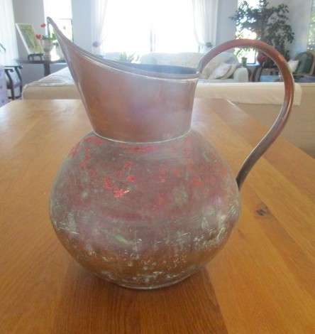 Enormous vintage and rustic genuine de Klerk Pitcher - 35cm tall