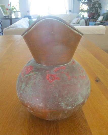 Enormous vintage and rustic genuine de Klerk Pitcher - 35cm tall