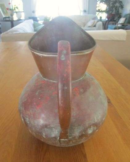 Enormous vintage and rustic genuine de Klerk Pitcher - 35cm tall