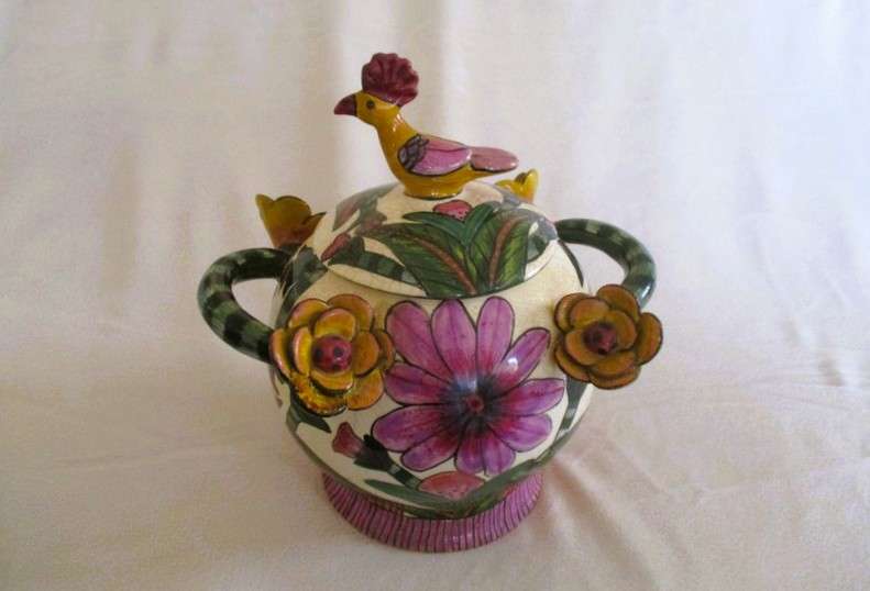 2003 Ardmore Studio lidded jar (restored)