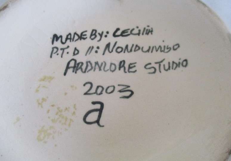 2003 Ardmore Studio lidded jar (restored)