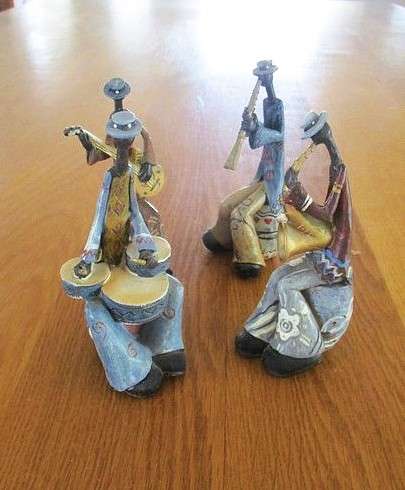 Cool vintage Blues Band art figurines