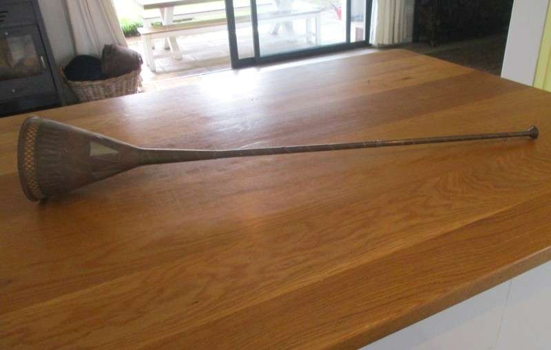 Rare! Antique copper and brass Moroccan Nafir/Ramadan trumpet (would make unique pendant light)