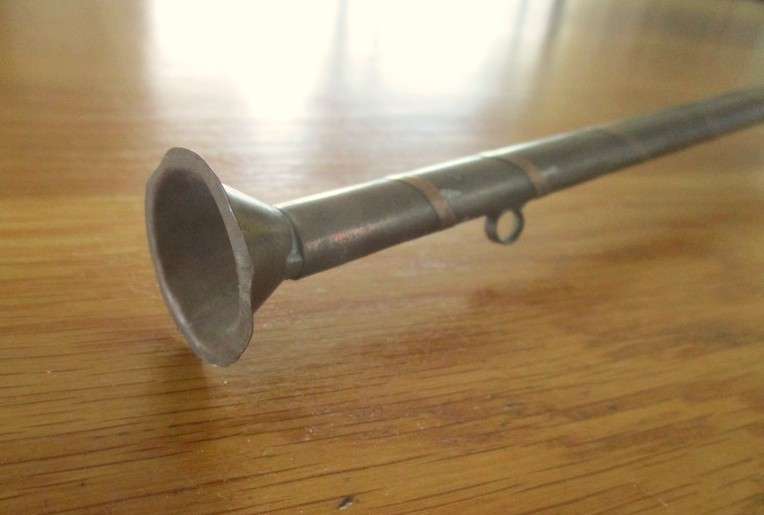 Rare! Antique copper and brass Moroccan Nafir/Ramadan trumpet (would make unique pendant light)