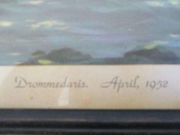 Vintage 1952 Union of South Africa lithograph of Drommedaris