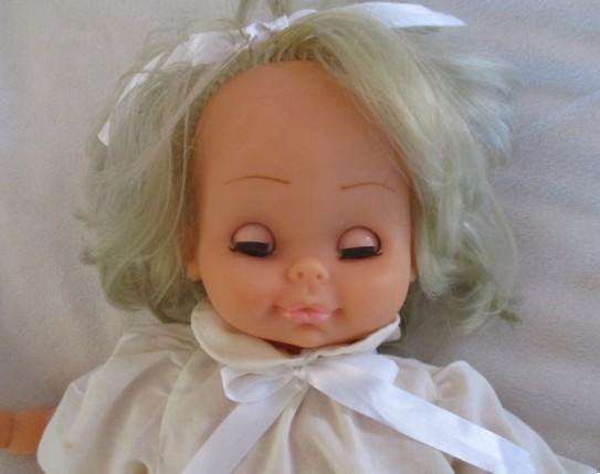 The prettiest vintage baby doll with the cutest, cheeky face (marked 14EYE)