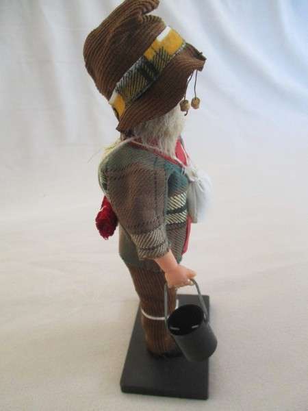 Cute vintage Australian Swagman doll on stand