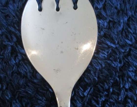 Two sets of Mayell, England silver tone salad servers for one bid