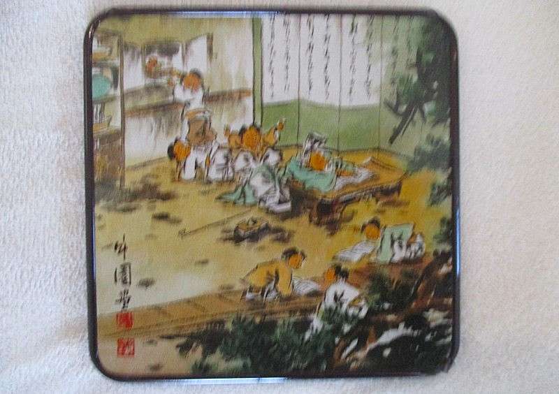 Boxed set of six Korean Genre Picture coasters after Korean artist Yeon See Hee