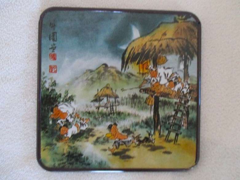 Boxed set of six Korean Genre Picture coasters after Korean artist Yeon See Hee