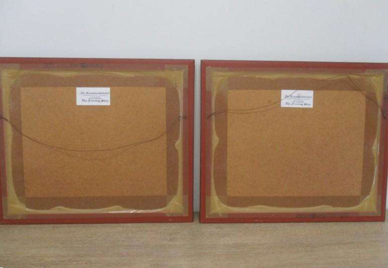 Two beautifully framed prints of Leopard and Cheetah cubs sketched by S.A. artist David Bucklow