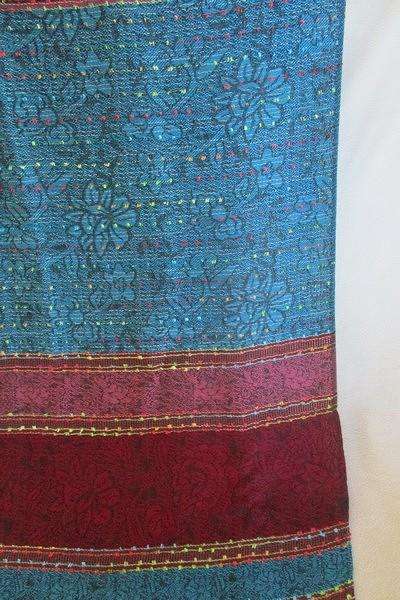 Striking reversable Pashmina/Throw with bold colours