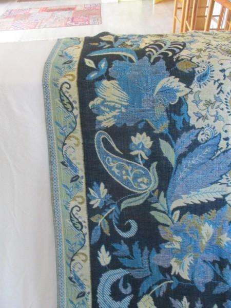 Beautiful long reversable Pashmina/Throw in shades of blue